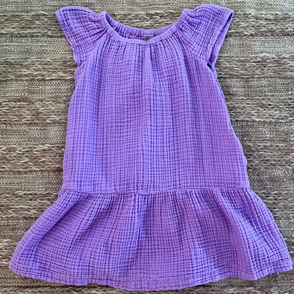 Primary Lilac Crinkle Gauze Dress